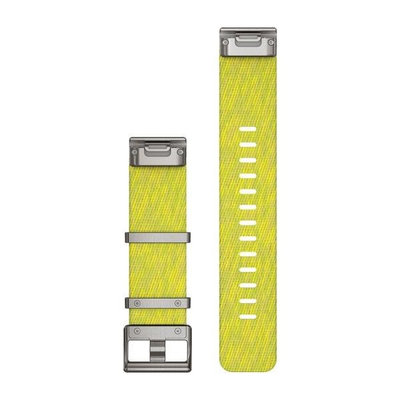 Nylon strap Garmin 22mm (for Garmin Fenix 8/7/6 (47mm), Epix 2 etc.), yellow, QuickFit, 010-12738-23