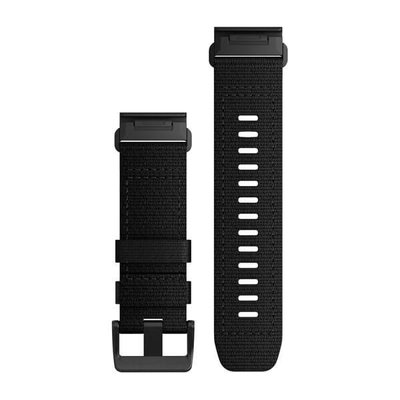 Nylon strap Garmin 26mm (for Garmin Fenix 8/7X/6X (51mm), Tactix etc.), black, QuickFit, 010-13010-00