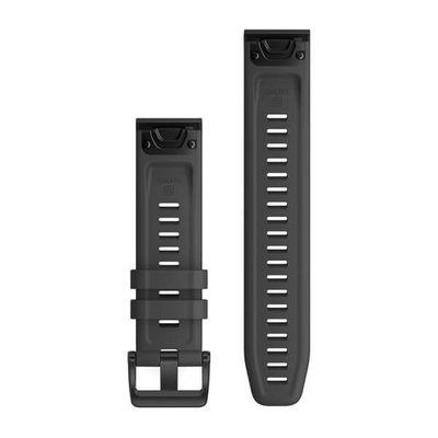 Silicone strap Garmin 22mm (for Garmin Fenix 8/7/6 (47mm), Epix 2 etc.), gray V1, QuickFit, 010-12863-22