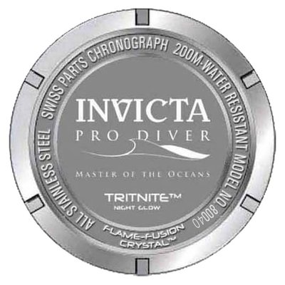 Invicta For Diver Scuba Quartz 80040