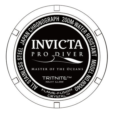Invicta For Diver Scuba Quartz 80040