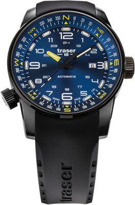 Traser P68 Pathfinder Automatic Blue with rubber strap