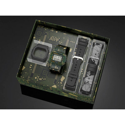 Casio G-Shock Original DWE-5600CC-3ER Carbon Core Guard Circuit Board Camouflage Series (+ bezel and straps)spare 