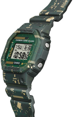 Casio G-Shock Original DWE-5600CC-3ER Carbon Core Guard Circuit Board Camouflage Series (+ bezel and straps)spare 