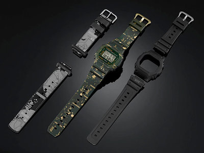 Casio G-Shock Original DWE-5600CC-3ER Carbon Core Guard Circuit Board Camouflage Series (+ bezel and straps)spare 