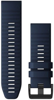 Strap Garmin QuickFit 26mm, silicone, dark blue, black clasp (Fenix 7X/6X/5X, Tactix aj.)