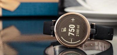 Garmin Lily Classic Cream Gold / Black, Leather Band