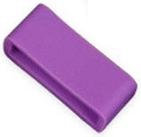 Purple silicone watch band loop
