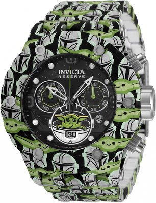 Invicta Star Wars Quartz 52mm Chronograph 35163 Mandalorian The Child (Baby Yoda) Limited Edition 1977pcs