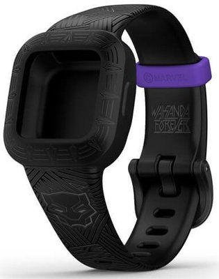 Plastic strap Garmin (for Vívofit junior 3), black, Marvel, Black Panther, 010-12666-40