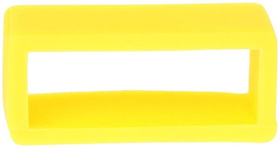 Yellow silicone watch band loop