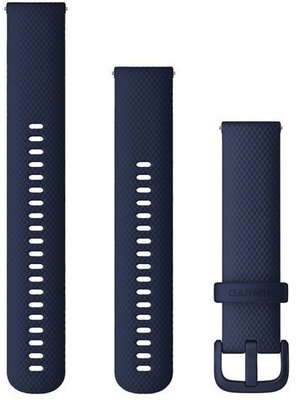 Silicone strap Garmin 20mm (Venu, Venu Sq, Venu 2 plus aj.), Blue V3, Quick Release + extended part