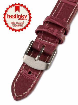 Unisex leather purple strap for watches W-140-F