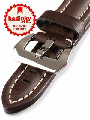 Unisex leather brown strap for watches HYP-04-T.MORO