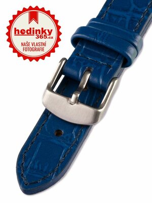 Unisex leather blue strap for watches W-140-H