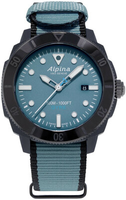Alpina Seastrong Diver Gyre Automatic AL-525LNB4VG6BLK Limited Edition 1883 pcs (+ spare strap)