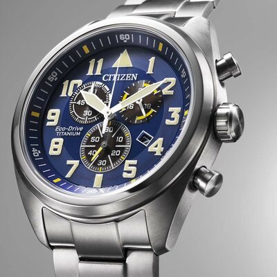 Citizen Sports Eco-Drive Super Titanium Chronograph AT2480-81L
