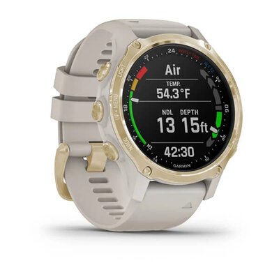 Garmin Descent Mk2S Sapphire, Gold / Sand band