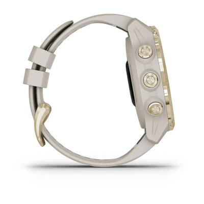 Garmin Descent Mk2S Sapphire, Gold / Sand band