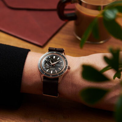 Seiko Presage Automatic Open Heart SSA426J1 Style 60's