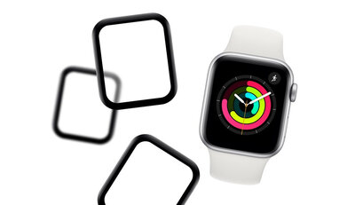 3D glass protector Mosh Tempered Glass Protector 0.5mm for Apple Watch Series 4/5/6/SE 40mm