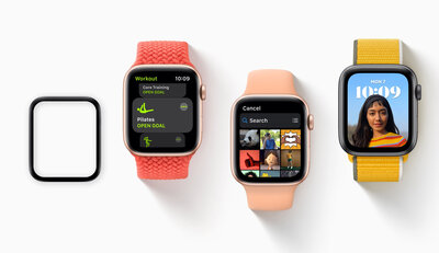 3D glass protector Mosh Tempered Glass Protector 0.5mm for Apple Watch Series 4/5/6/SE 40mm