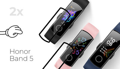 Glass protector Mosh Tempered Glass Protector 0.5mm for Honor Band 5 (2pcs)