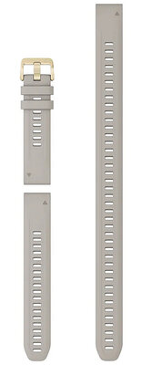 Silicone strap Garmin 20mm (for Garmin Fenix 8/7S/6S (43mm), etc.), gray, QuickFit, + extended part, 010-13027-00