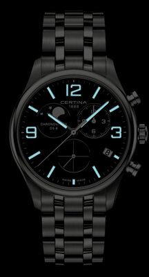 Certina DS-8 Quartz Moon Phase Chronograph COSC Chronometer C033.460.11.057.00