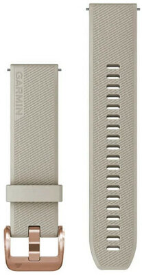 Silicone strap Garmin 20mm (for Venu, Venu Sq, Venu 2 plus etc.), beige, Quick Release, 010-13114-02