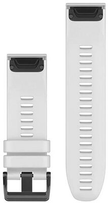 Silicone strap Garmin 26mm (for Garmin Fenix 8/7X/6X (51mm), Tactix etc.), white, QuickFit, 010-12903-00