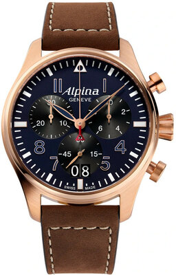 Alpina Startimer Pilot Quartz Chronograf Big date AL-372NB4S4