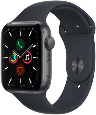 Apple Watch SE GPS, 40mm Space Grey Aluminium Case / Midnight Sport Band - Regular