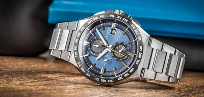 Citizen Sports Eco-Drive Super Titanium Radio Controlled Chronograph AT8234-85L