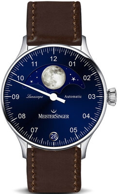 MeisterSinger Lunascope Automatic Moonphase Date LS908 SCF02 Hodinky 365