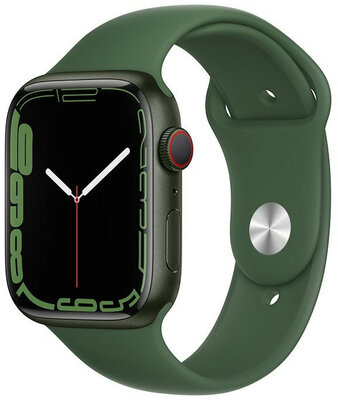 Apple Watch Series 7 GPS + Cellular, 45 mm Green Aluminium Case with Clover Sport Band