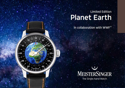 MeisterSinger Automatic ED-EARTH Planet Earth Limited Edition 500pcs