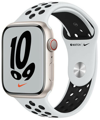 Apple Watch Nike Series 7 GPS + Cellular, 45mm Star White Aluminum