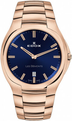 Edox Lés Bémonts Ultra Slim Date 56003-37r-buir