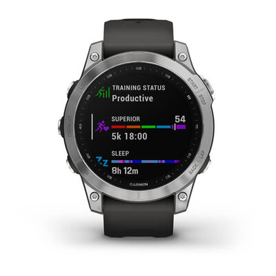 Garmin Fenix 7 Silver / Black Band