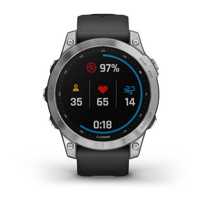 Garmin Fenix 7 Silver / Black Band