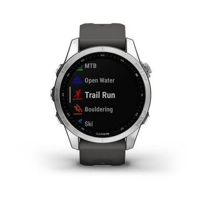 Garmin Fenix 7S Silver / Graphite Band