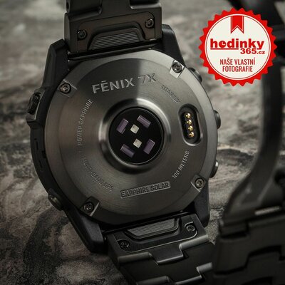 Garmin Fenix 7X PRO Sapphire Solar Grey DLC Titanium / Grey DLC Titanium  Band (+ spare silicone strap) | Hodinky-365.com
