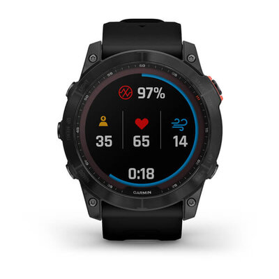 Garmin Fenix 7X Solar Gray / Black Band