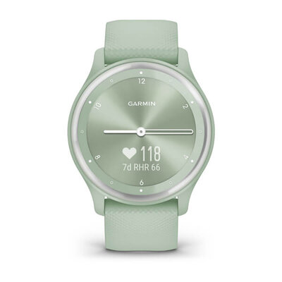 Garmin Vívomove Sport Silver / Cool Mint Band