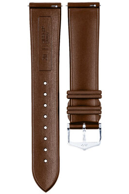 Hirsch rubber strap Hevea L 40458815-2, brown, natural rubber, length L, Quick Release