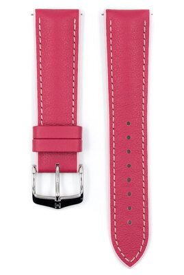 Hirsch rubber strap Lindsey M 0922202125-2, pink, natural rubber, length M, Quick Release