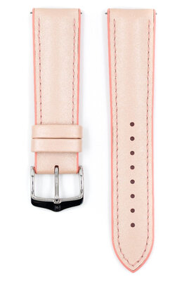 Hirsch rubber strap Lindsey M 0922302122-2, beige/pink, natural rubber, length M, Quick Release