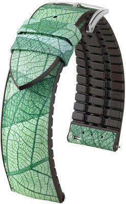 Green strap Hirsch Leaf L 0921046040-2 (Natural rubber)