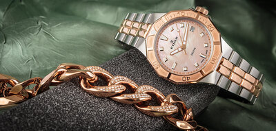 Edox Sport Delfin Diver Date Lady 53020-357rm-ror | Hodinky-365.com